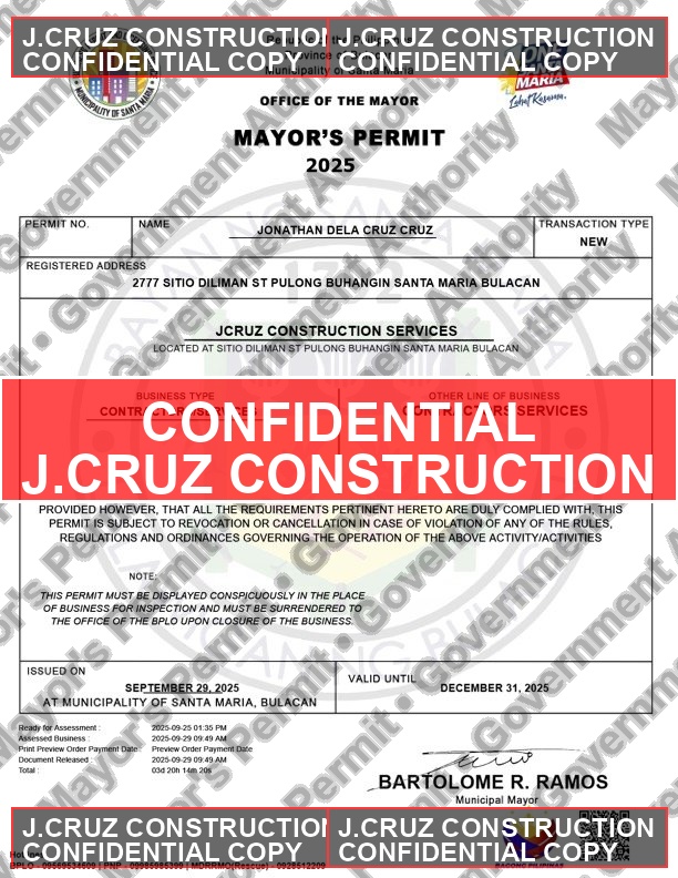Mayor's Permit