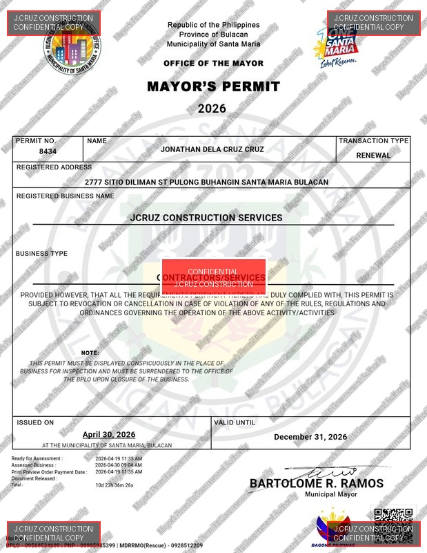 Mayor's Permit